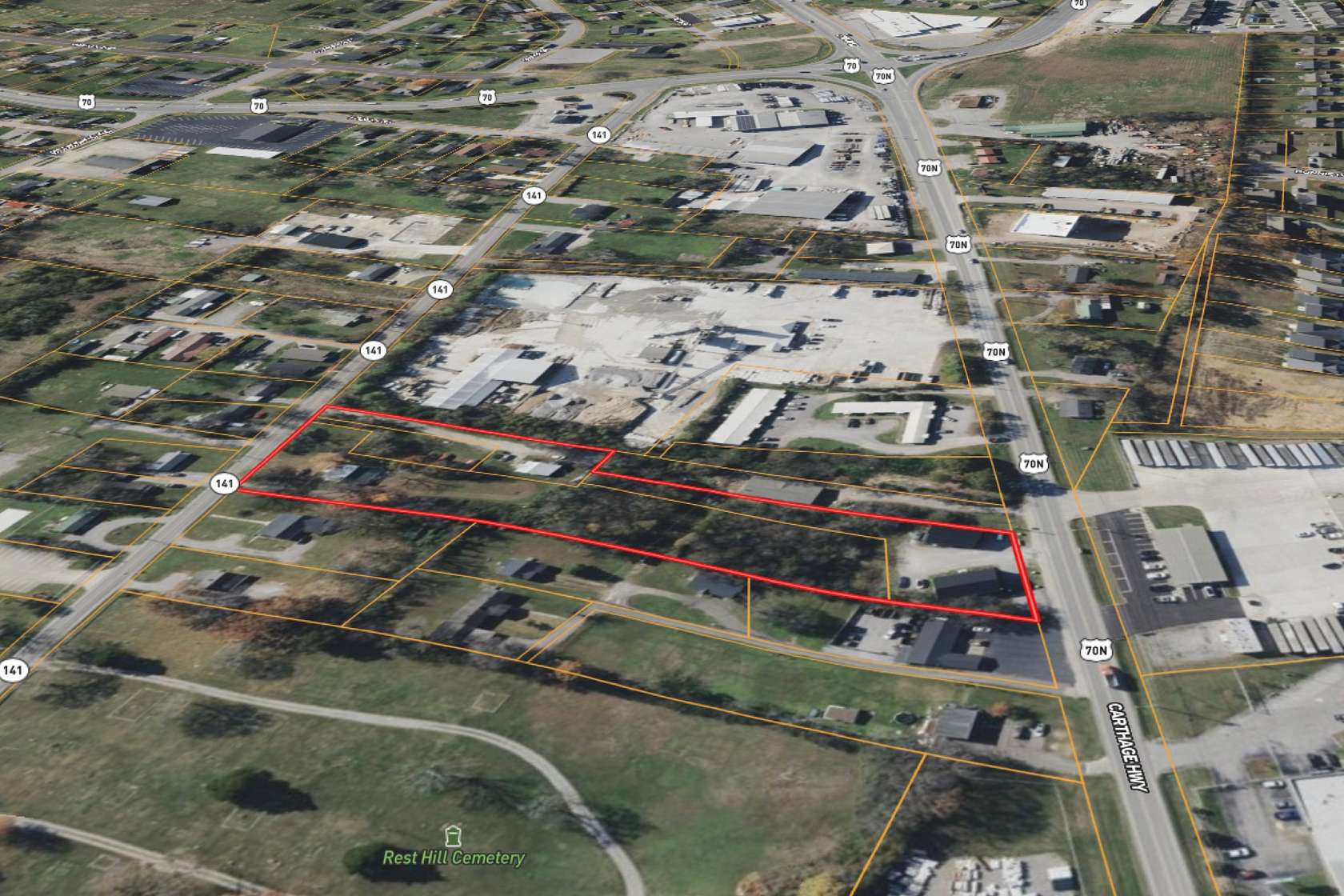 2.77 Acres of Improved Mixed-Use Land for Lease in Lebanon, Tennessee