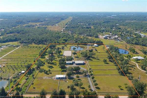 20.2 Acres of Land with Home for Sale in North Fort Myers, Florida