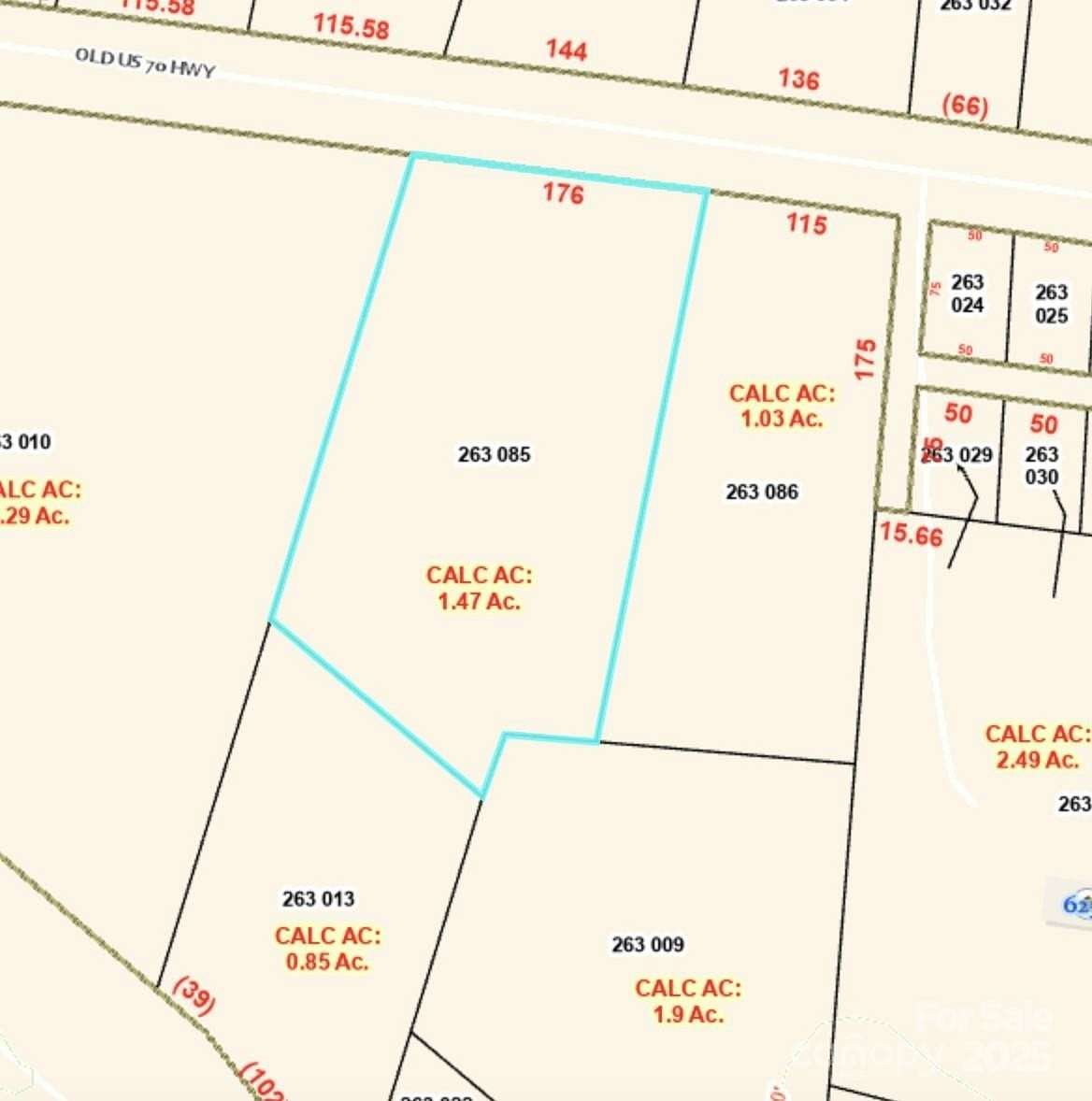 1.47 Acres of Residential Land for Sale in Cleveland, North Carolina
