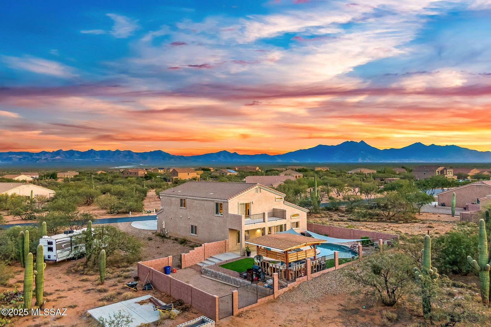1.55 Acres of Land with Home for Sale in Sahuarita, Arizona