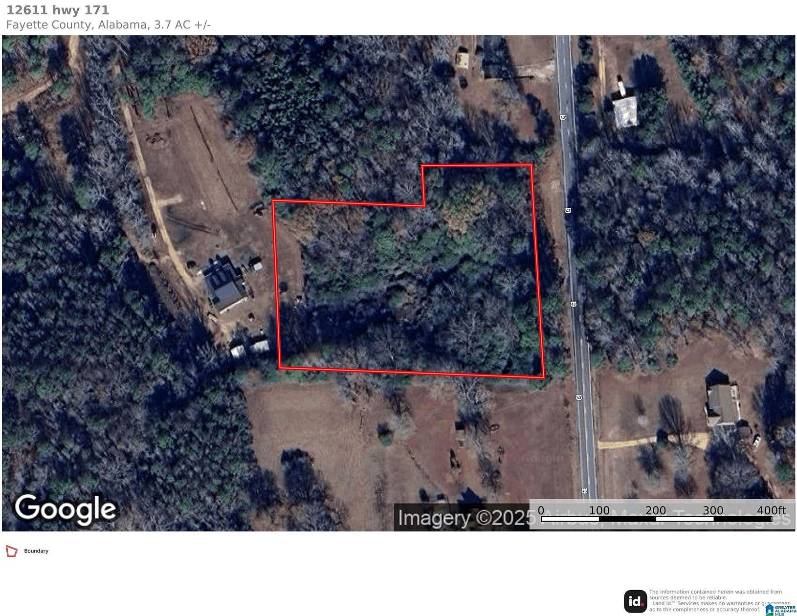 3.7 Acres of Land for Sale in Fayette, Alabama