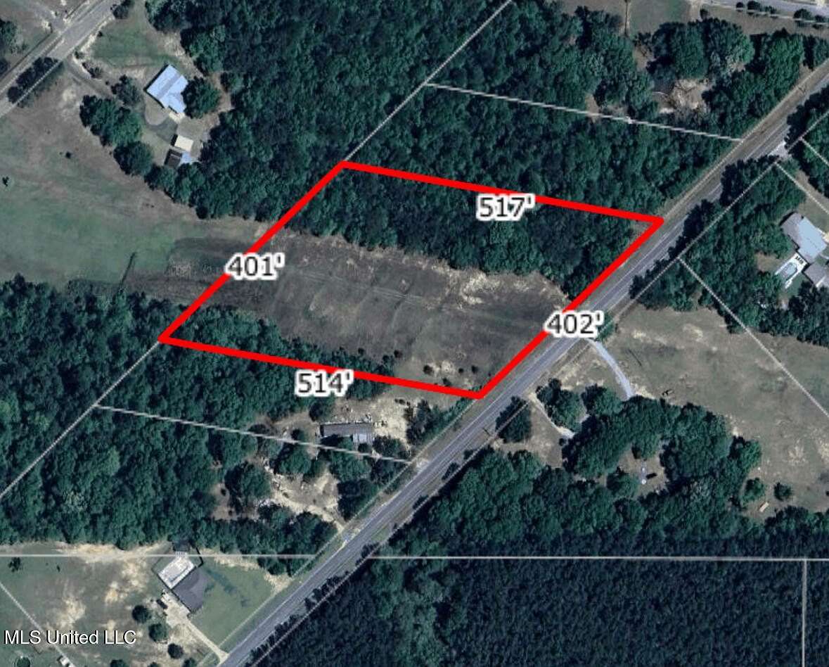4.4 Acres of Residential Land for Sale in Lucedale, Mississippi