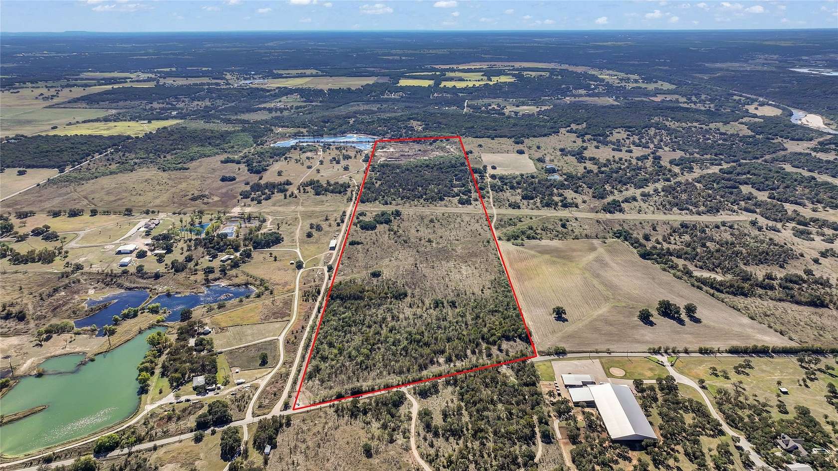 93 Acres of Recreational & Residential Land for Sale in Brock, Texas