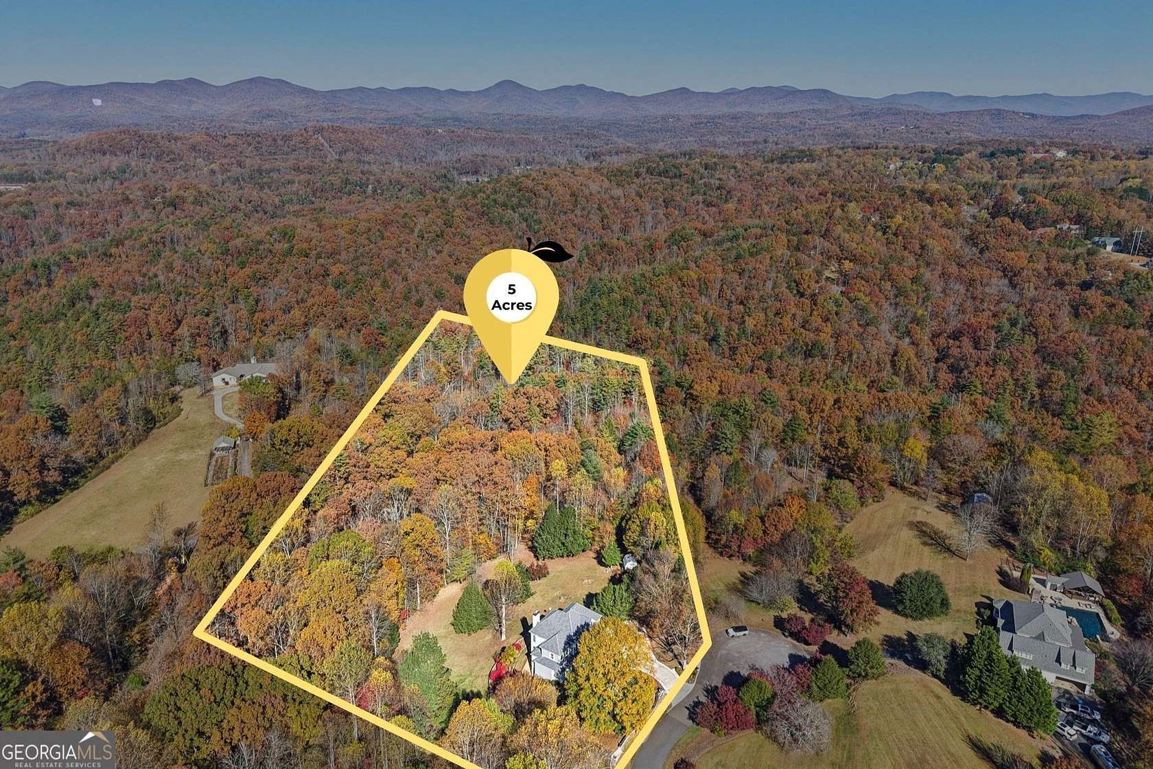 5 Acres of Residential Land with Home for Sale in Dahlonega, Georgia