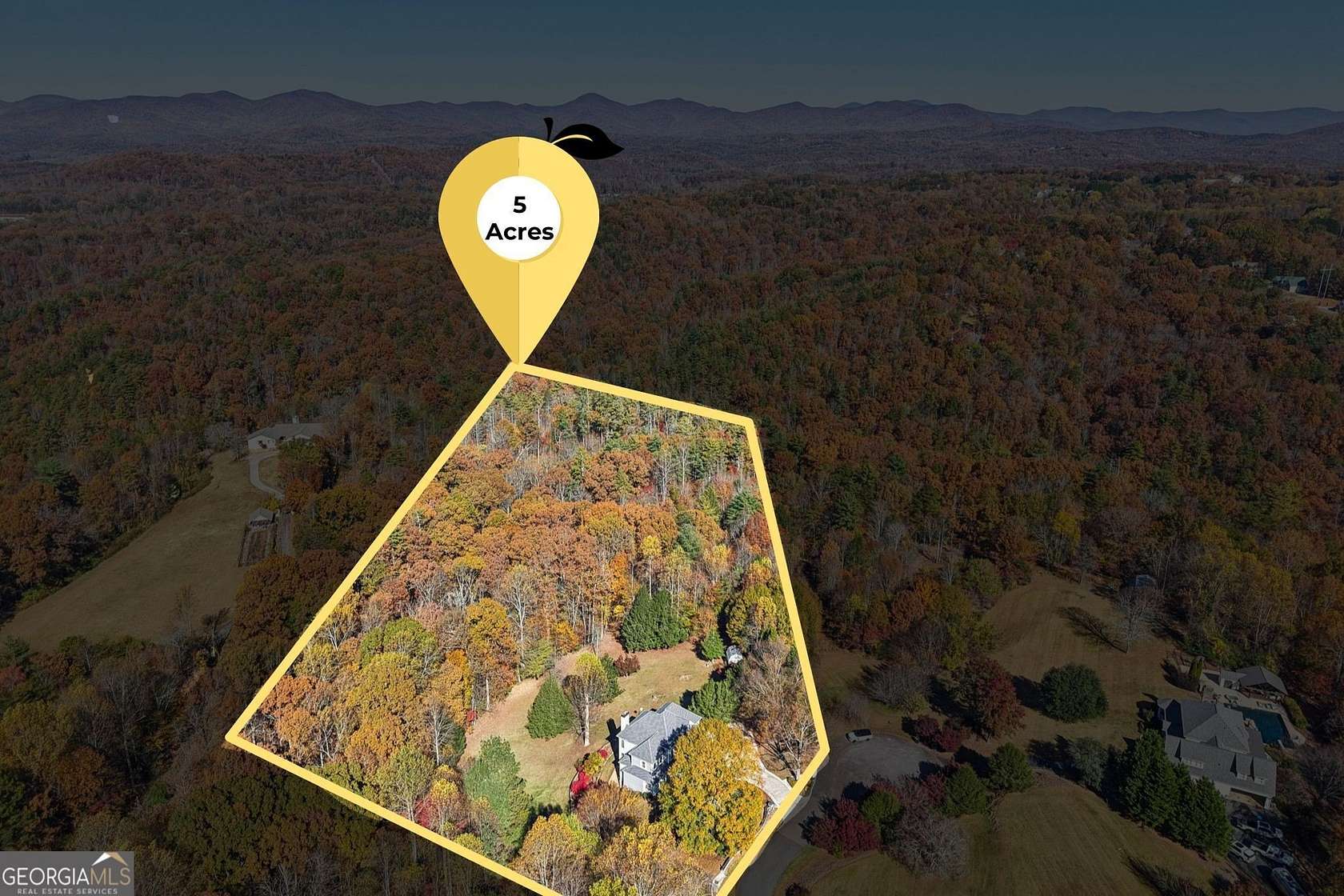 5 Acres of Land with Home for Sale in Dahlonega, Georgia