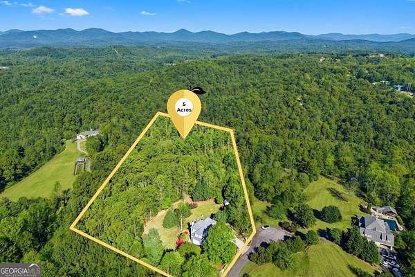 5 Acres of Land with Home for Sale in Dahlonega, Georgia