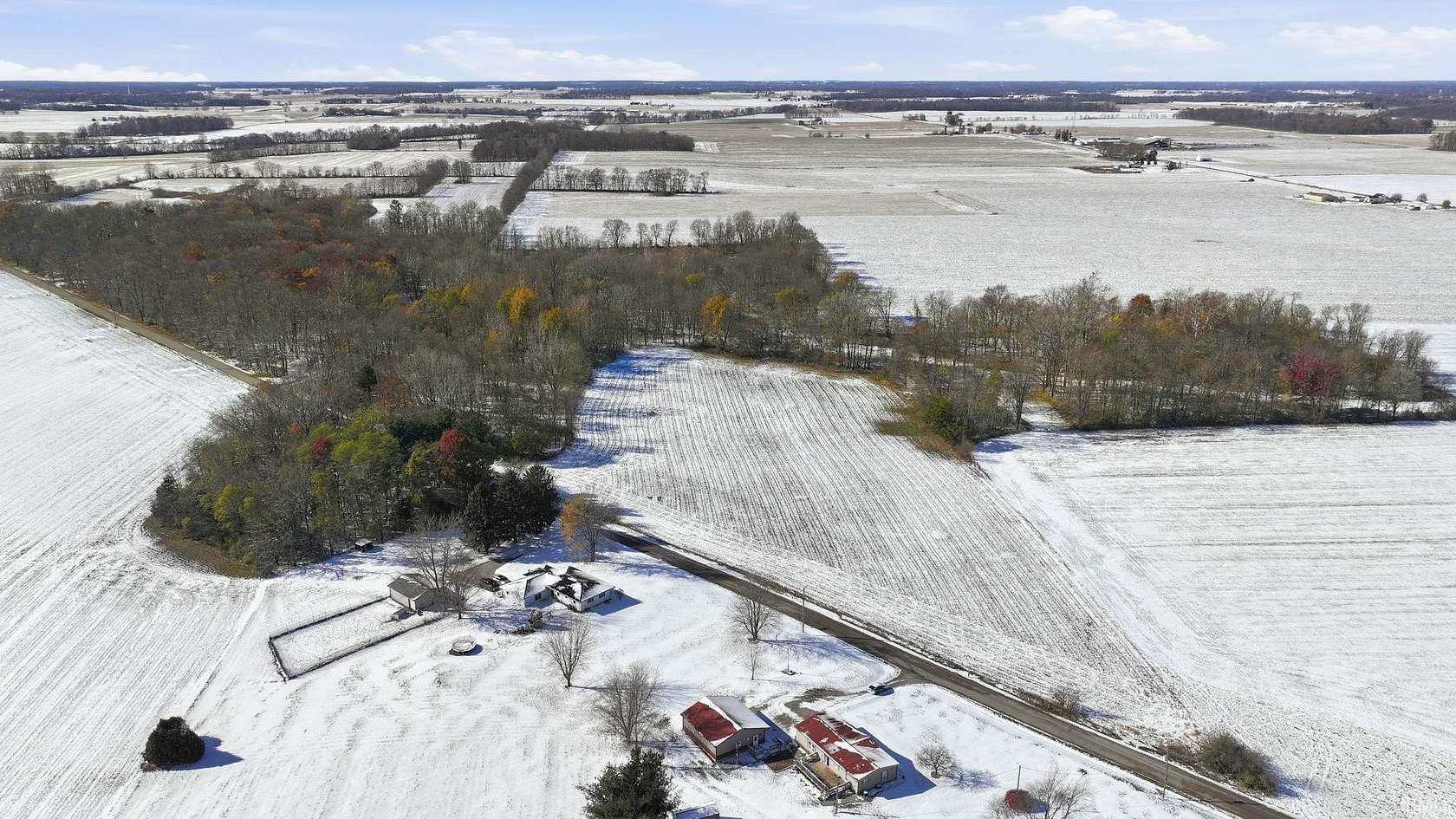 16 Acres of Recreational Land & Farm for Auction in Claypool, Indiana