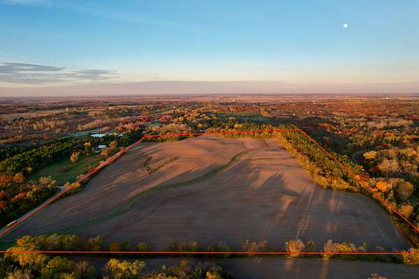 55 Acres of Recreational Land & Farm for Sale in Woodstock, Illinois