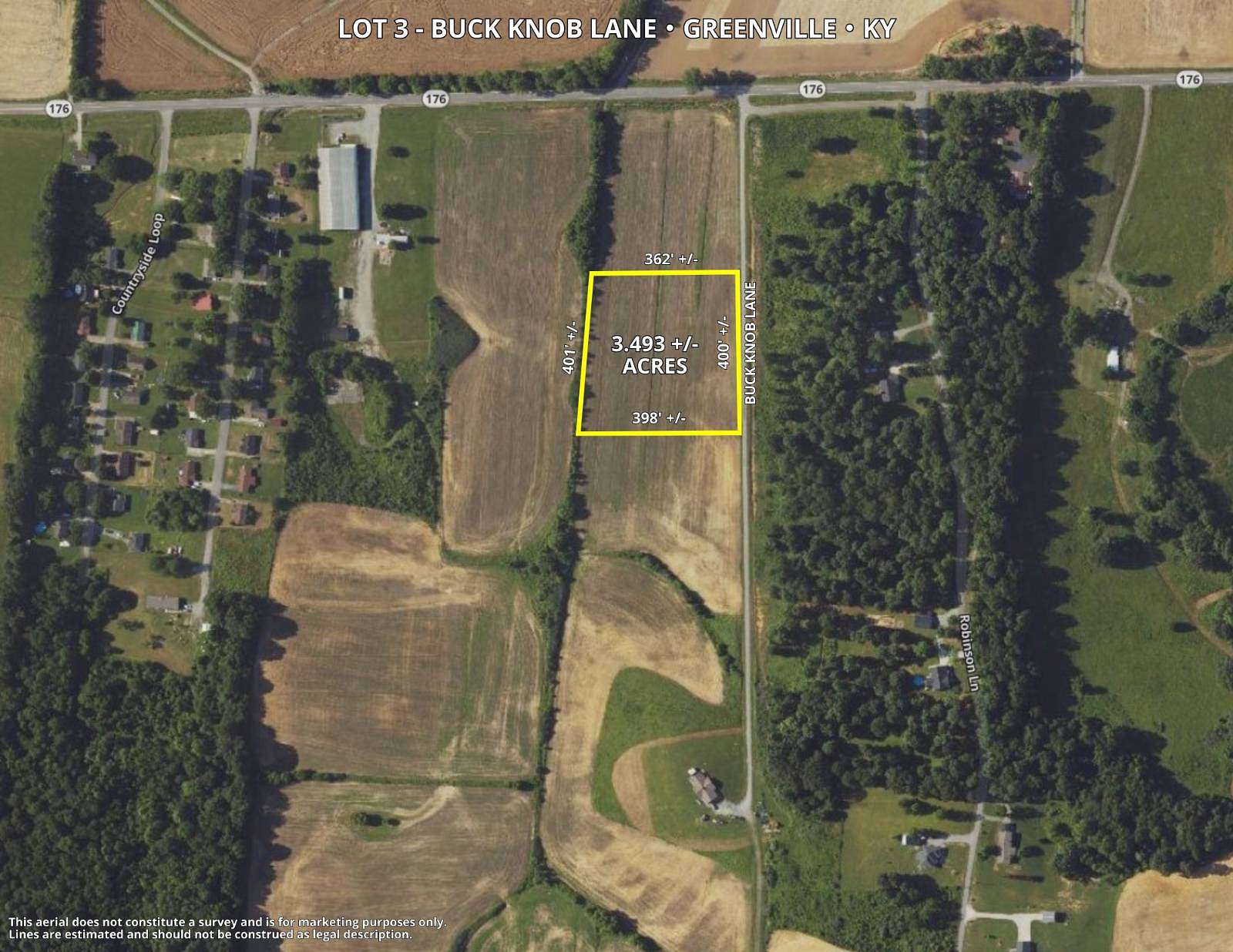 3.49 Acres of Residential Land for Sale in Greenville, Kentucky