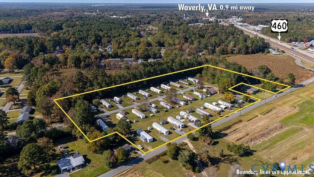 9.6 Acres of Residential Land for Sale in Waverly, Virginia