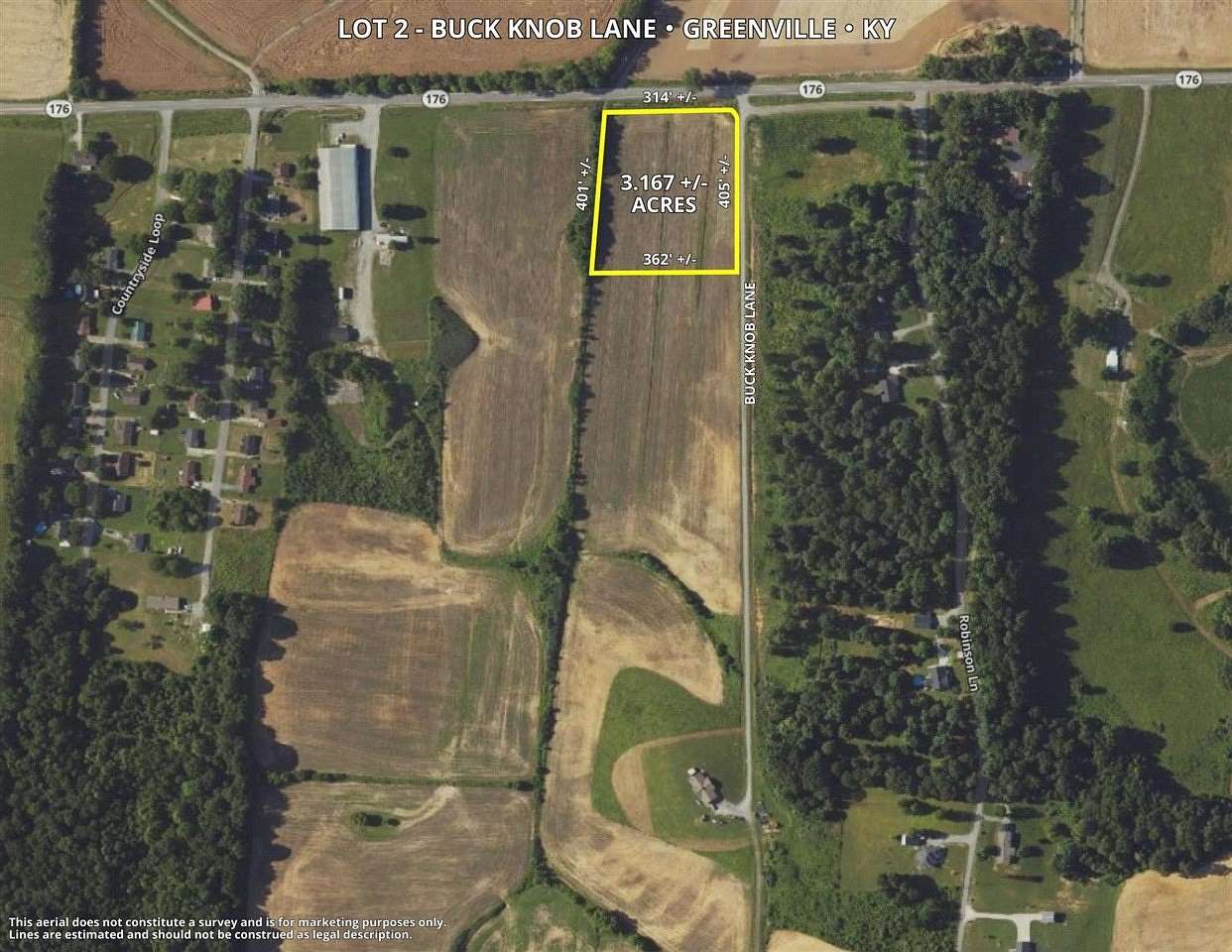 3.16 Acres of Residential Land for Sale in Greenville, Kentucky
