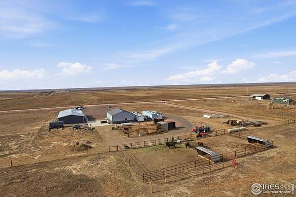 10 Acres of Land with Home for Sale in Briggsdale, Colorado