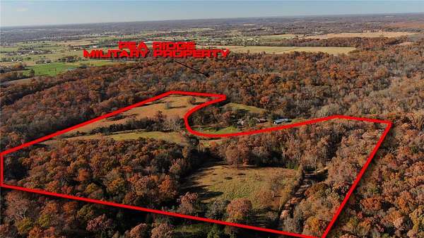 54 Acres of Recreational & Residential Land for Sale in Garfield, Arkansas