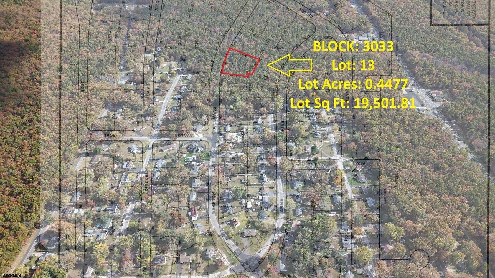 0.45 Acres of Land for Sale in Hammonton, New Jersey