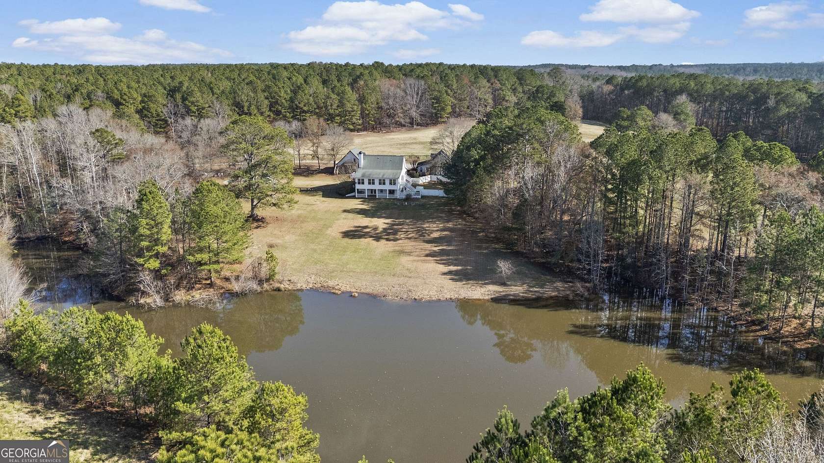 57.8 Acres of Land with Home for Sale in Madison, Georgia