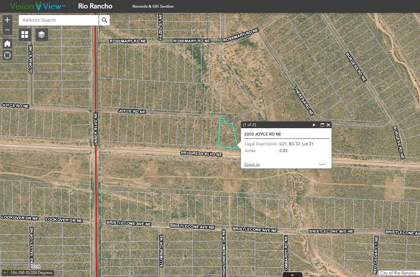 1.29 Acres of Land for Sale in Rio Rancho, New Mexico