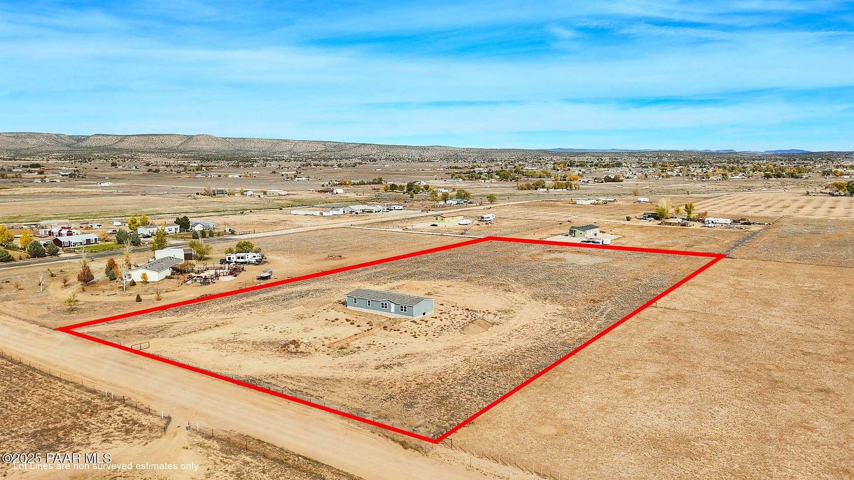 5 Acres of Residential Land with Home for Sale in Paulden, Arizona