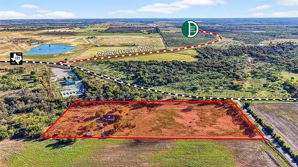 8.4 Acres of Residential Land for Sale in Tioga, Texas