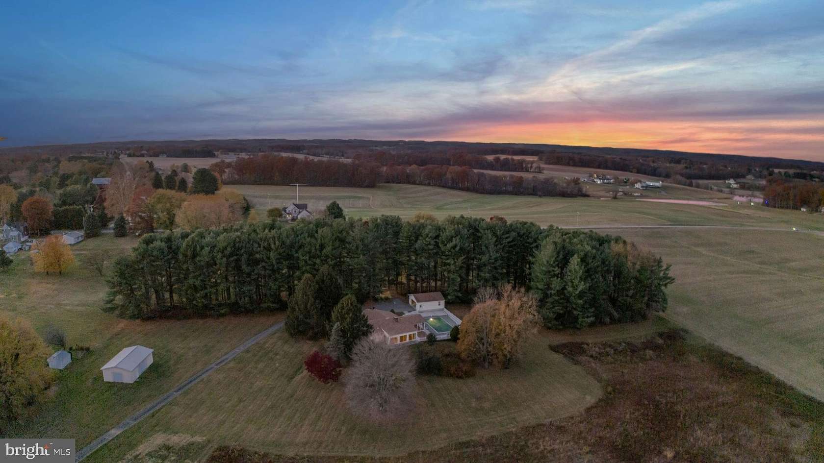 6.9 Acres of Land with Home for Sale in Upperco, Maryland