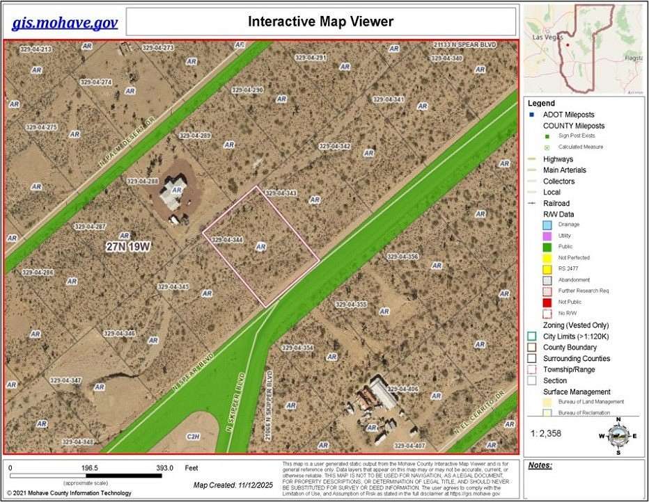 1 Acre of Residential Land for Sale in White Hills, Arizona