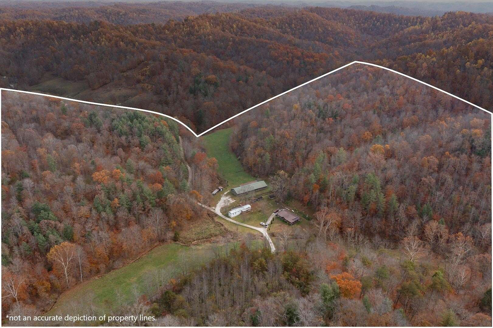 75 Acres of Land with Home for Auction in Campton, Kentucky