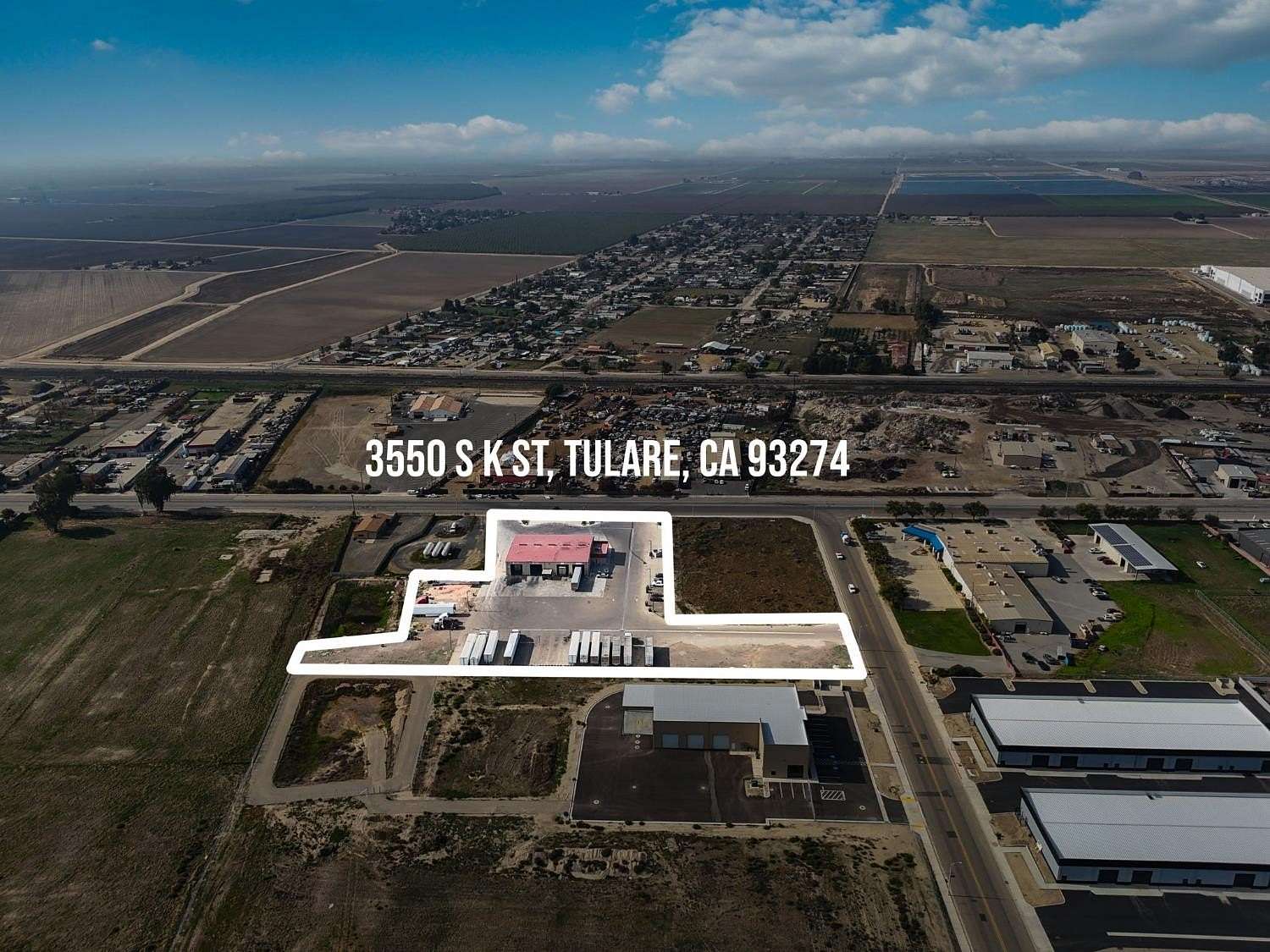 4.36 Acres of Improved Commercial Land for Sale in Tulare, California