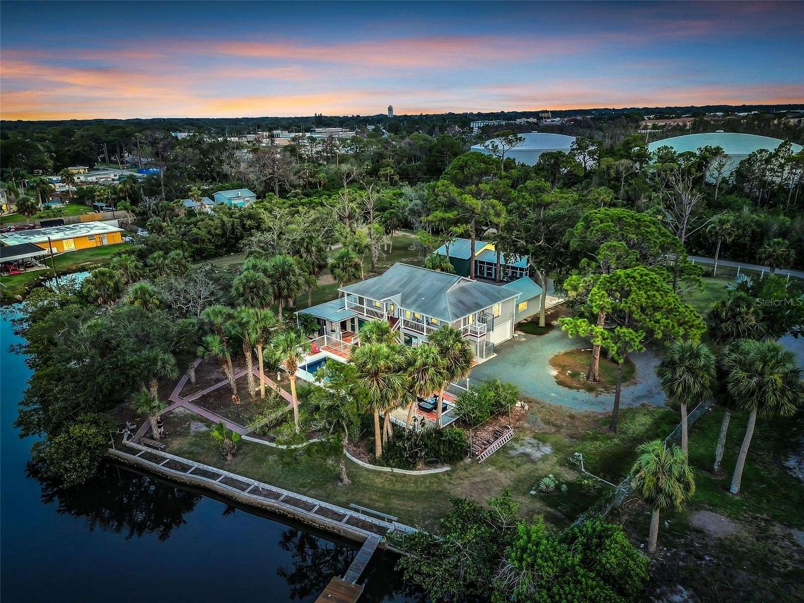 2.3 Acres of Residential Land with Home for Sale in New Port Richey, Florida