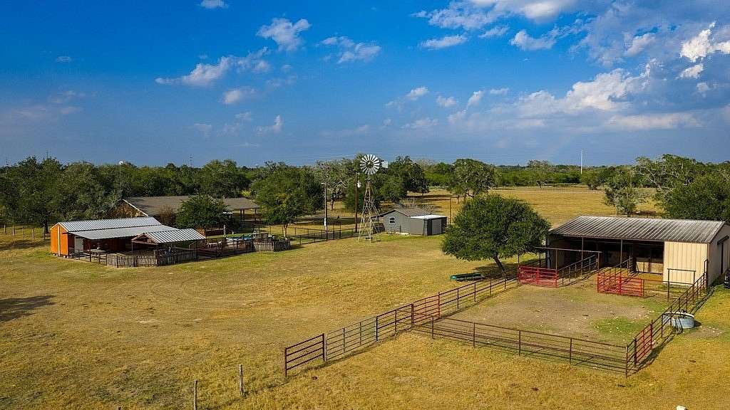 57.5 Acres of Agricultural Land with Home for Sale in Yoakum, Texas