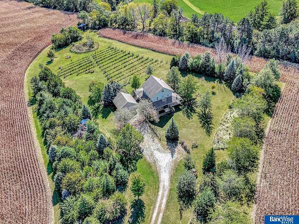20.6 Acres of Agricultural Land with Home for Sale in Bennet, Nebraska