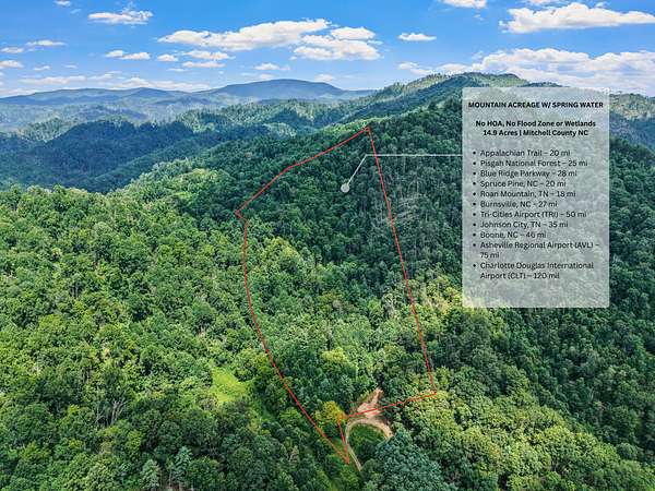15 Acres of Recreational Land & Farm for Sale in Bakersville, North Carolina