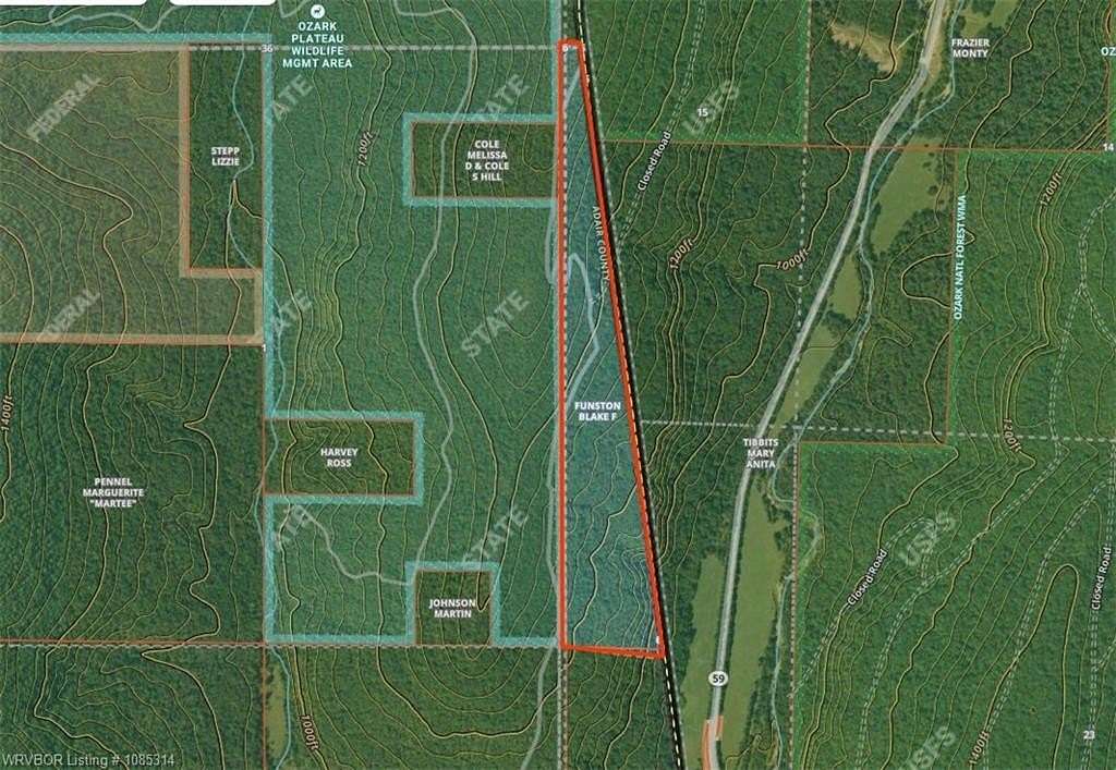 56.1 Acres of Recreational Land for Sale in Stilwell, Oklahoma