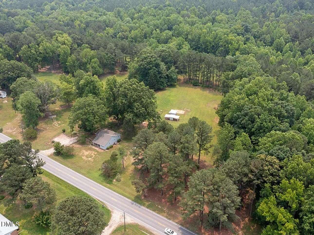 13.3 Acres of Land with Home for Sale in Franklinton, North Carolina