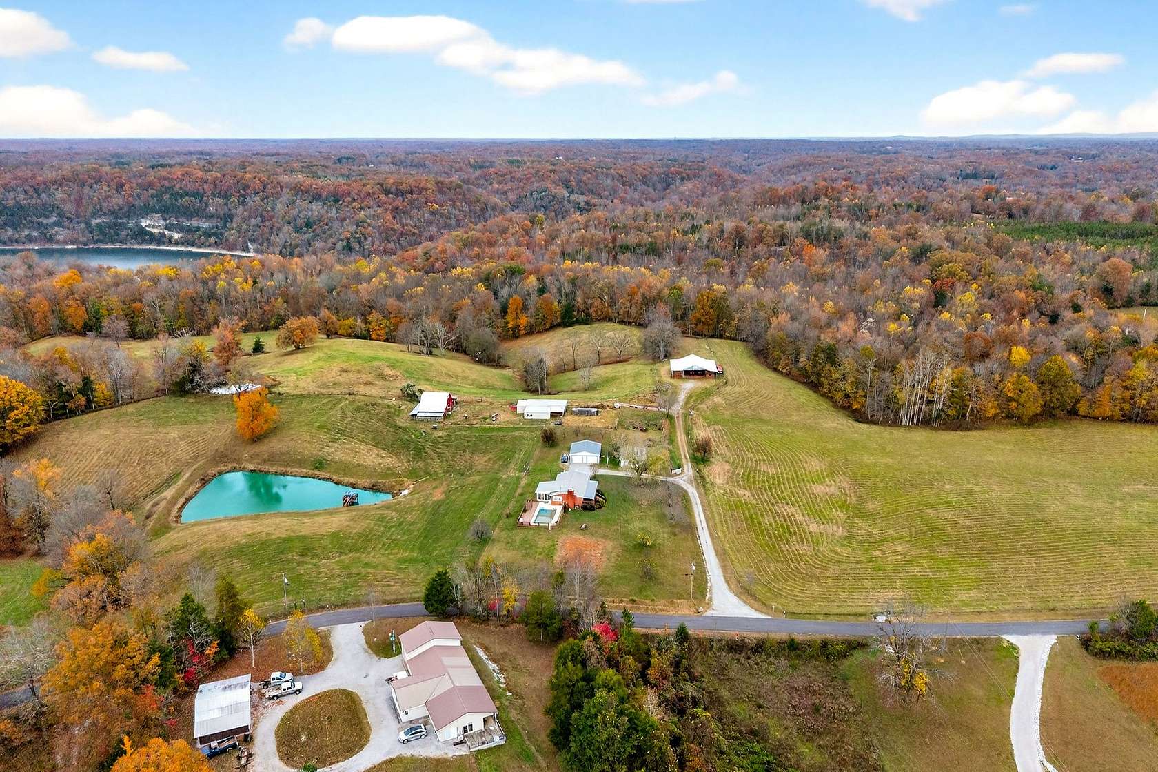 45 Acres of Land with Home for Auction in Walling, Tennessee