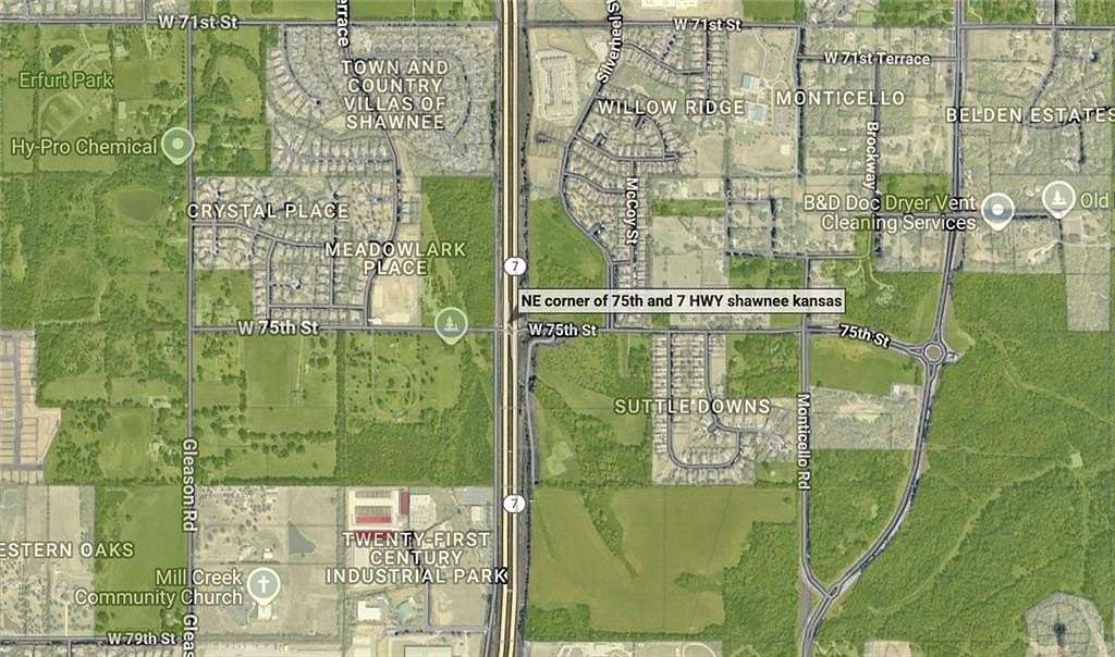 8.23 Acres of Commercial Land for Sale in Shawnee, Kansas