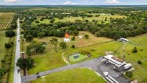 5 Acres of Residential Land with Home for Sale in LaBelle, Florida