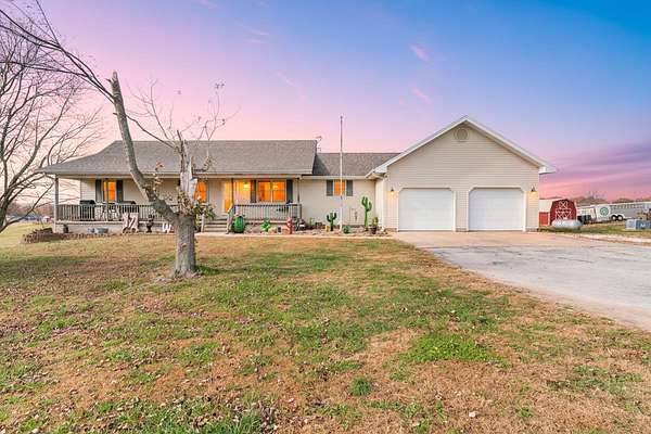 10 Acres of Land with Home for Sale in Bois D'Arc, Missouri