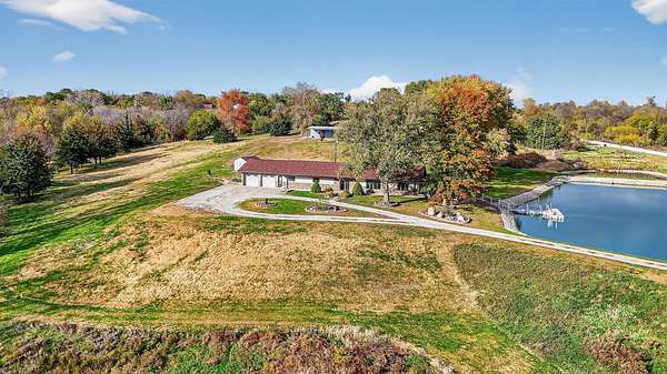 13.7 Acres of Recreational Land with Home for Sale in Osceola, Iowa