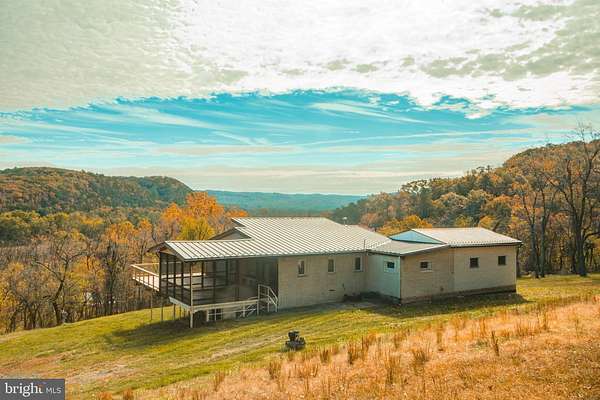 10.3 Acres of Recreational Land with Home for Sale in Green Spring, West Virginia