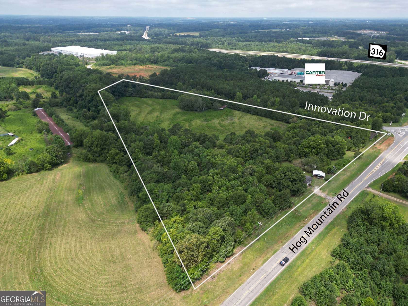 13.5 Acres of Mixed-Use Land for Sale in Winder, Georgia