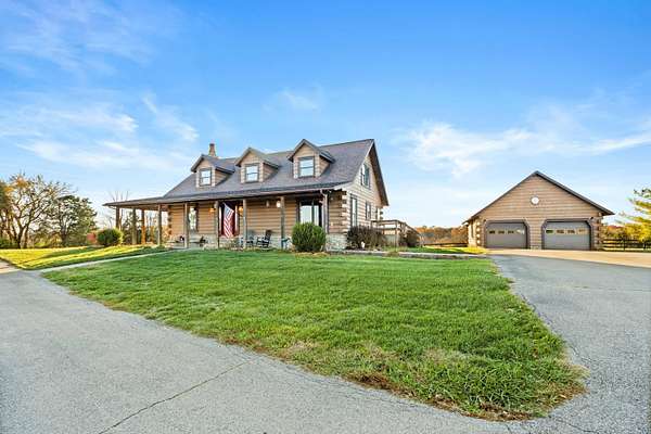 34.7 Acres of Land with Home for Sale in Lawrenceburg, Kentucky