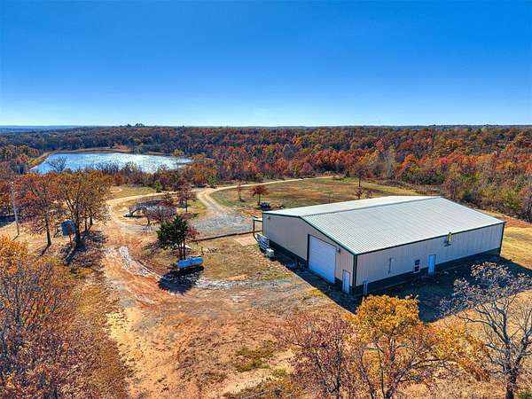 50 Acres of Agricultural Land with Home for Sale in Earlsboro, Oklahoma