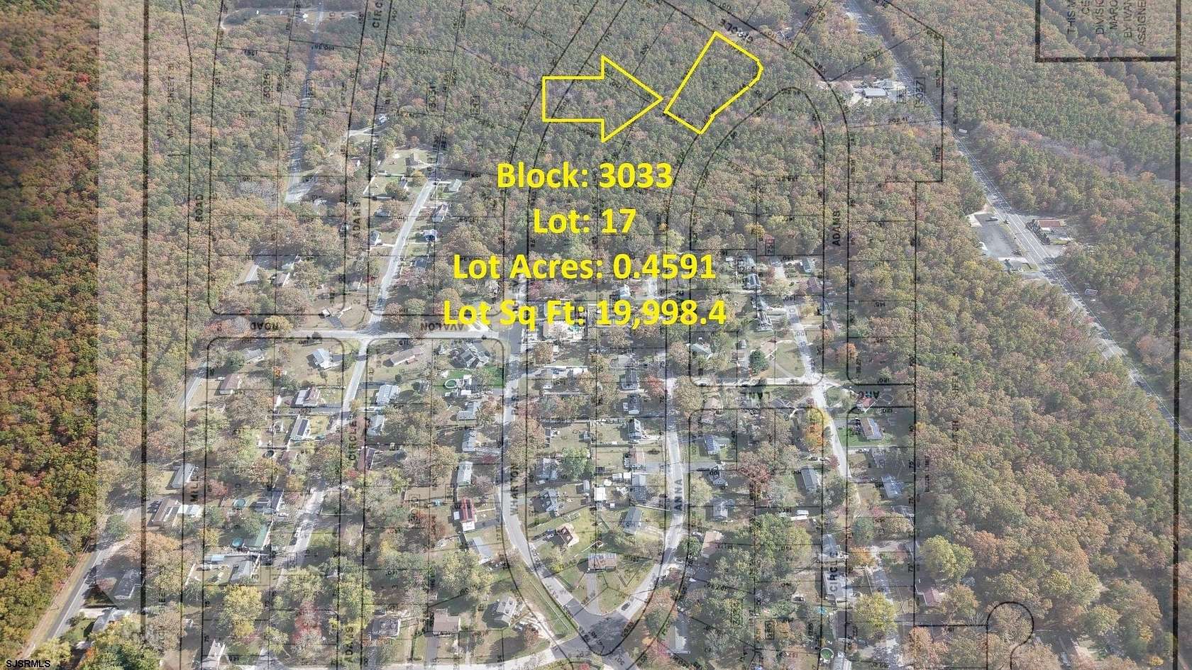 0.46 Acres of Land for Sale in Hammonton, New Jersey