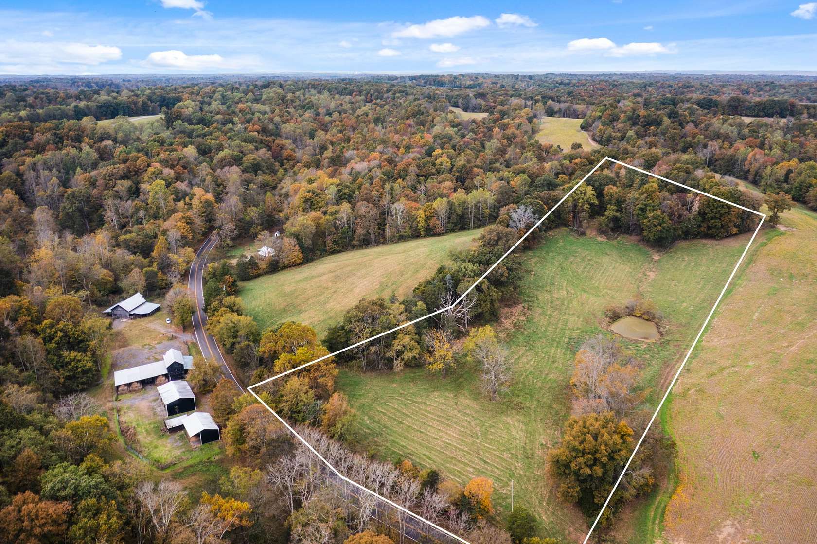 8.77 Acres of Land for Sale in Palmyra, Tennessee