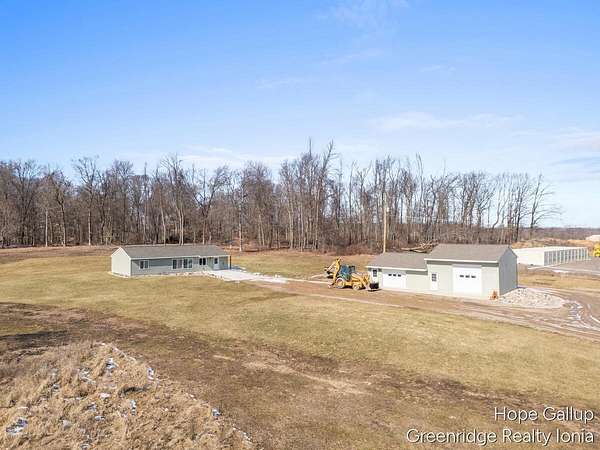 10 Acres of Recreational Land with Home for Sale in Ionia, Michigan