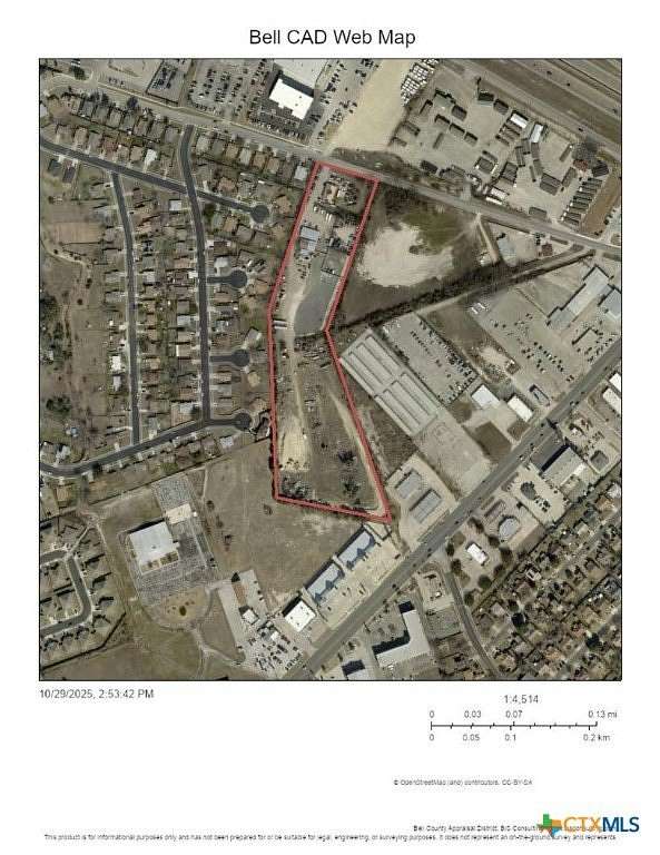 10 Acres of Improved Commercial Land for Sale in Killeen, Texas