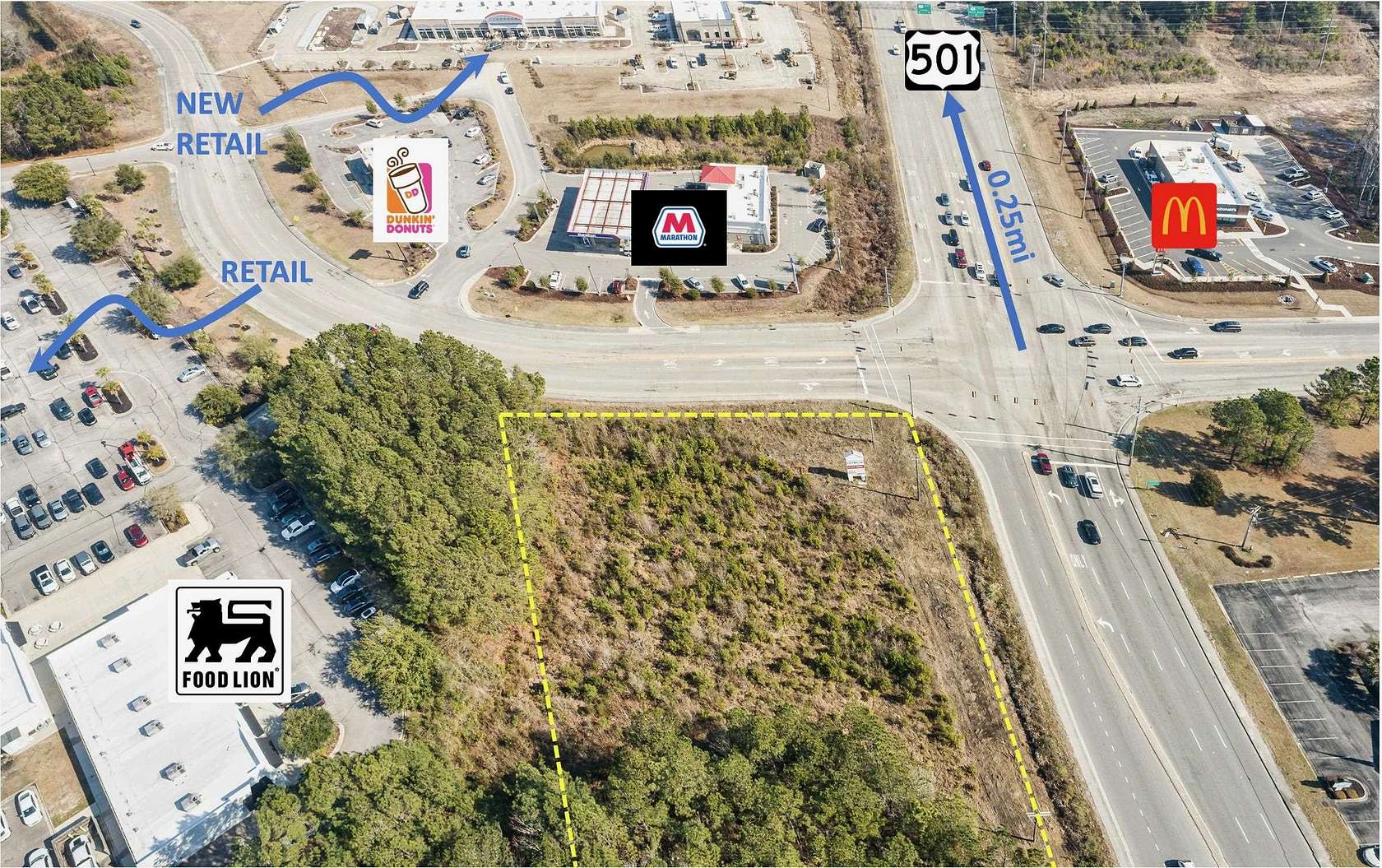 2.46 Acres of Commercial Land for Sale in Myrtle Beach, South Carolina