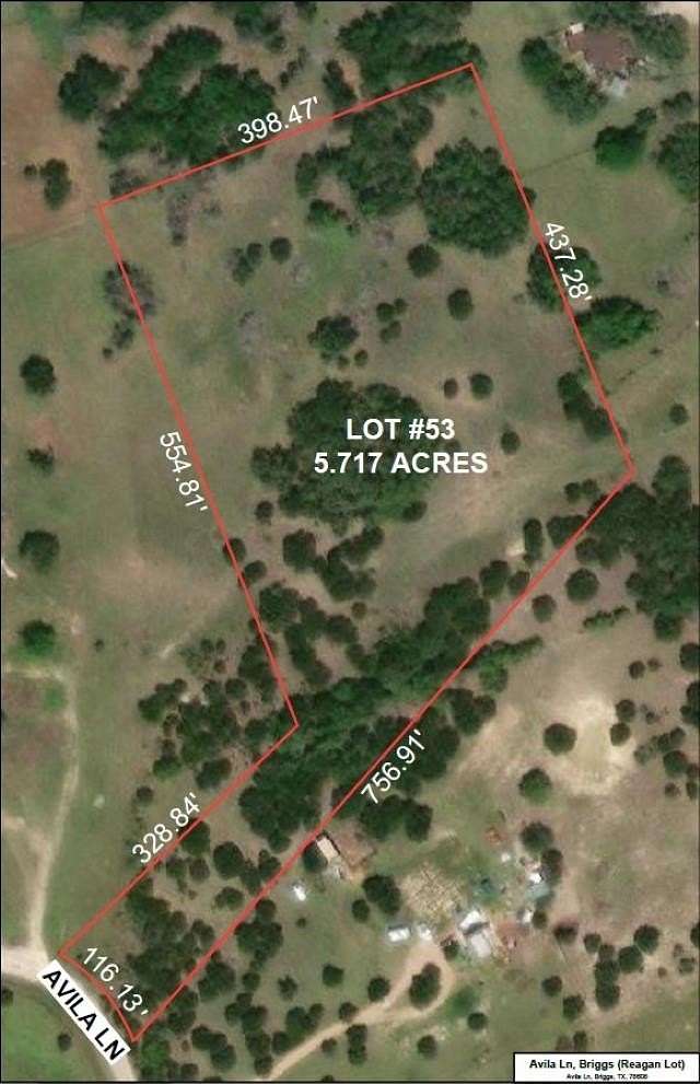 5.72 Acres of Residential Land for Sale in Briggs, Texas