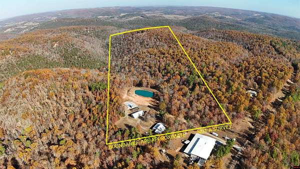 30 Acres of Land with Home for Sale in Yellville, Arkansas