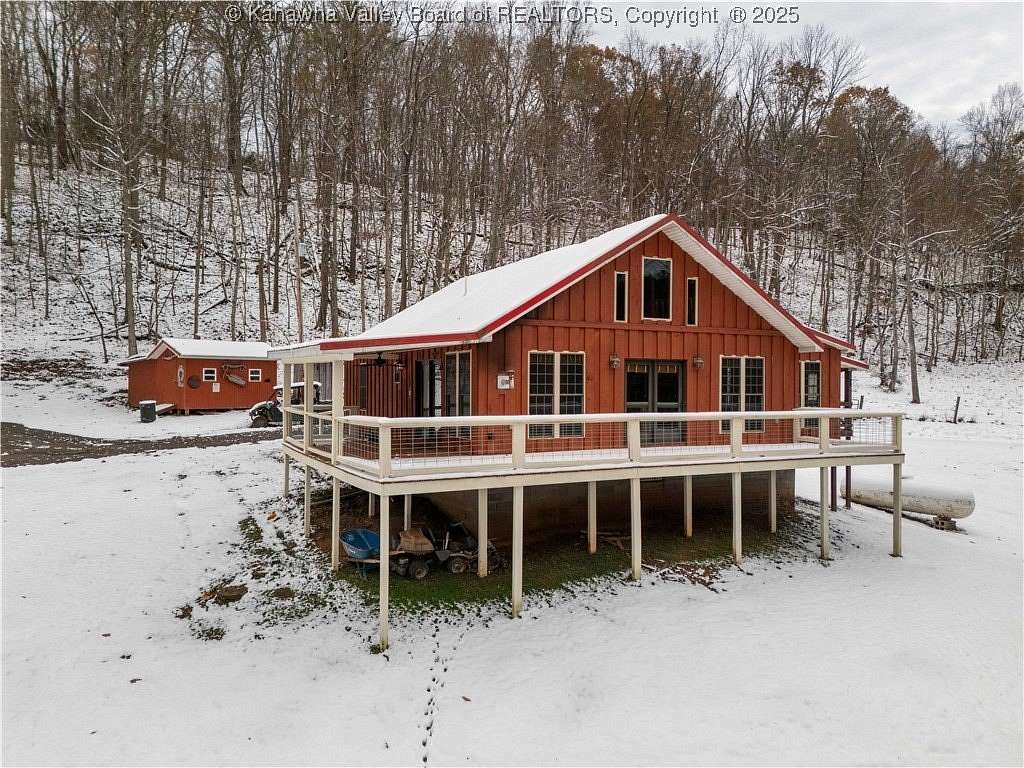 88 Acres of Recreational Land with Home for Sale in Gallipolis Ferry, West Virginia