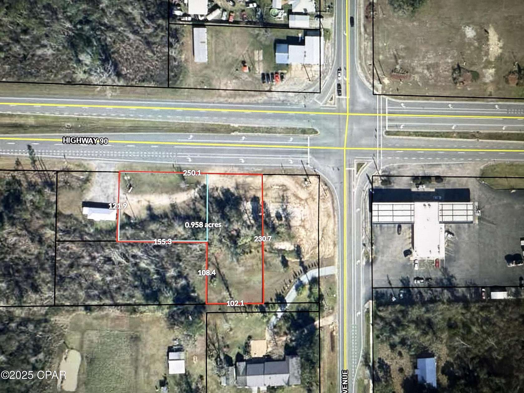 0.98 Acres of Commercial Land for Sale in Grand Ridge, Florida